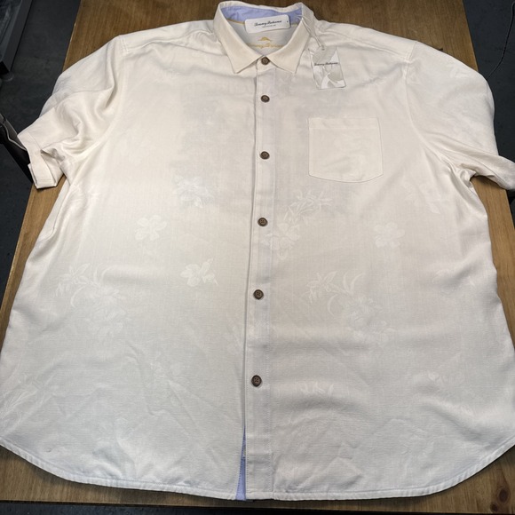 NWT Tommy Bahama Tiki Touchdown Short Sleeve Button Down Men's 3XL 100% Silk - Picture 3 of 15
